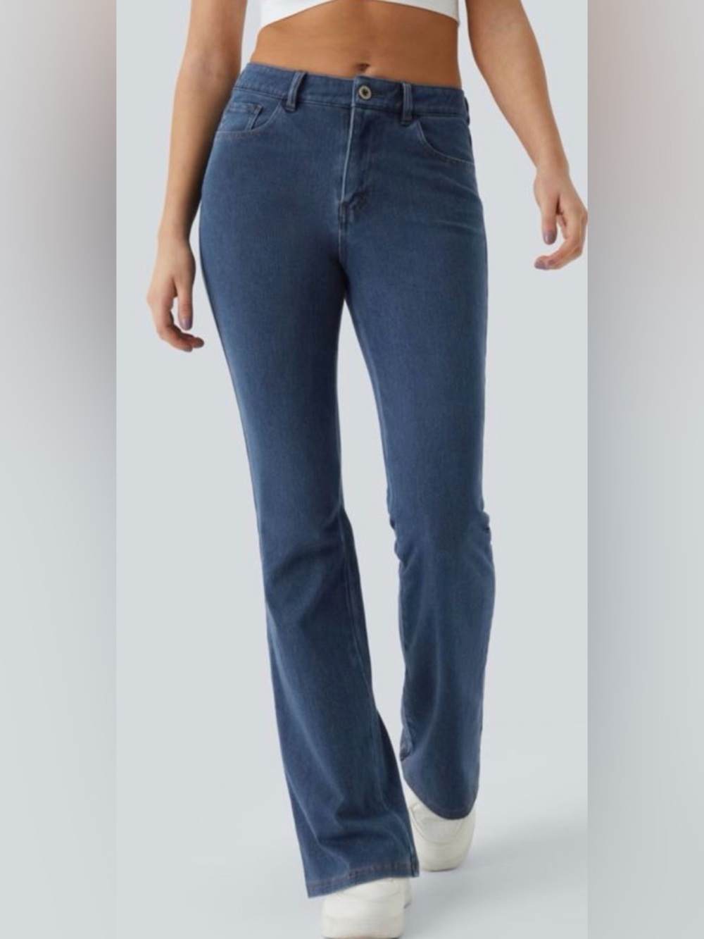 HALARA Dark Blue Bootcut Jeans